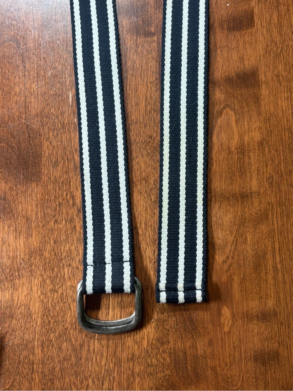 Classic Striped Canvas Web Belt for Men